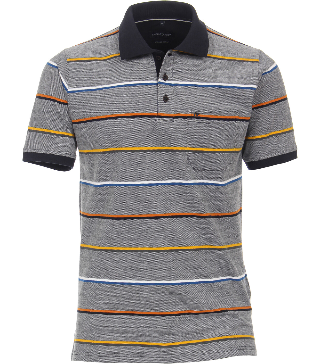 

Поло CASAMODA Polo Shirt, цвет graues Mittelblau