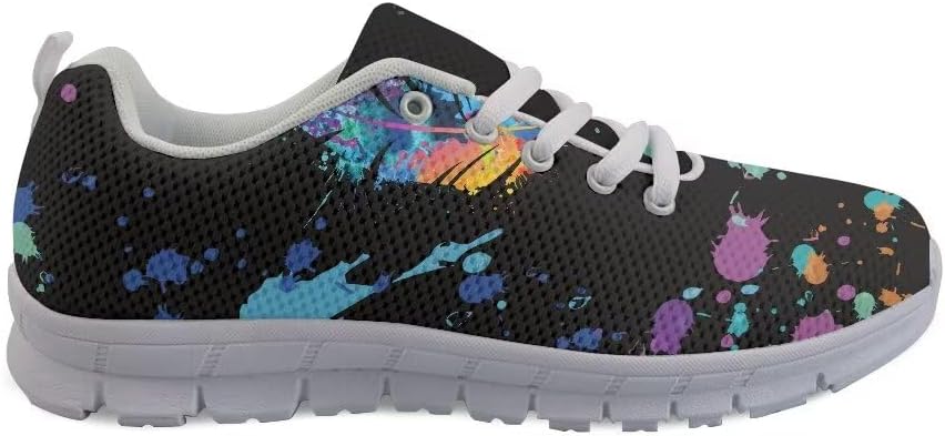 Мужские модные повседневные кроссовки AmzPrint, Colorful Splash Dot Print — фото 3