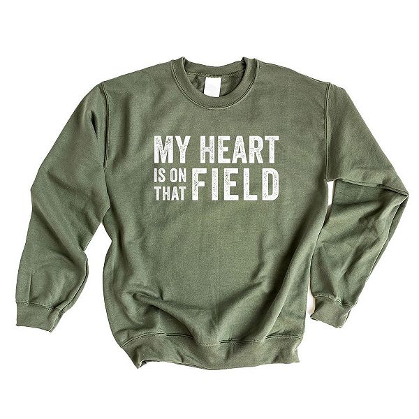 

Свитшот My heart is on that field Simply Sage Market, Military