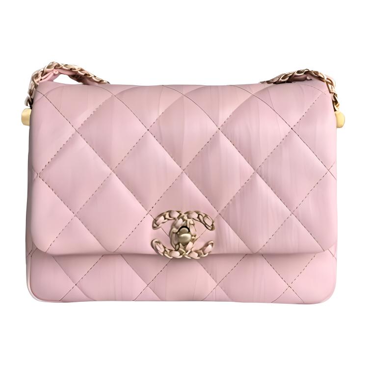 

CHANEL Сумка из коровьей кожи тофу хобо через плечо кроссбоди женская светло-розовая