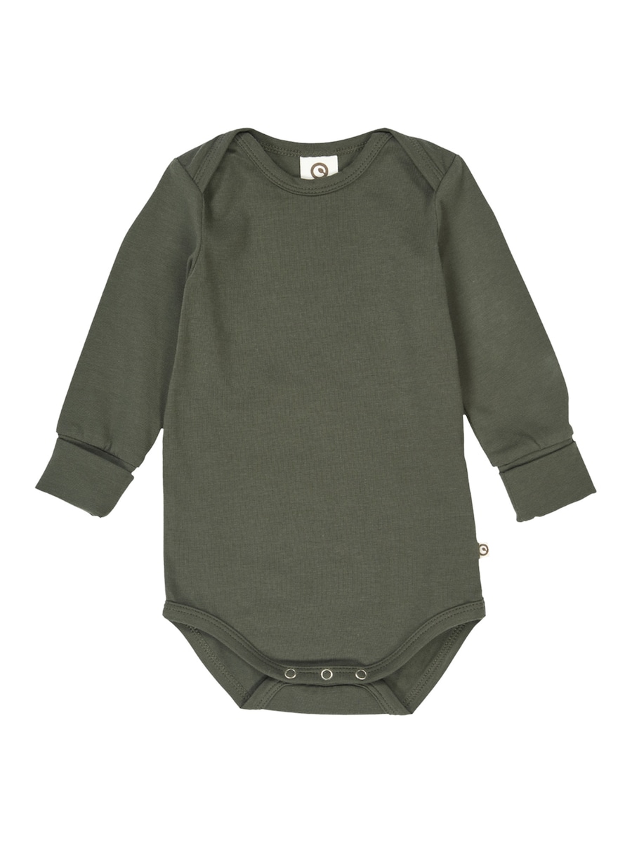 Комбинезон/боди Müsli by GREEN COTTON, зеленый/темно-зеленый — фото 2