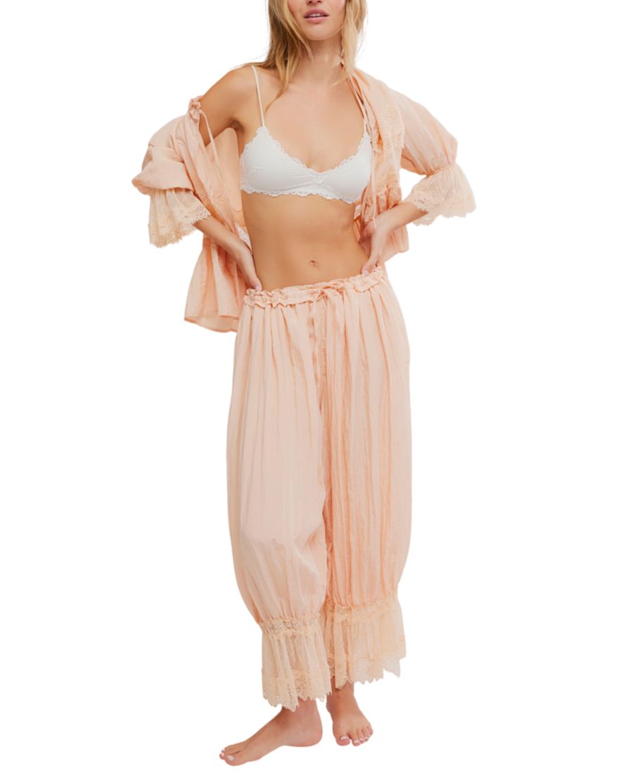 

Женские брюки Forever Young с завязками спереди Free People, Peach Pit