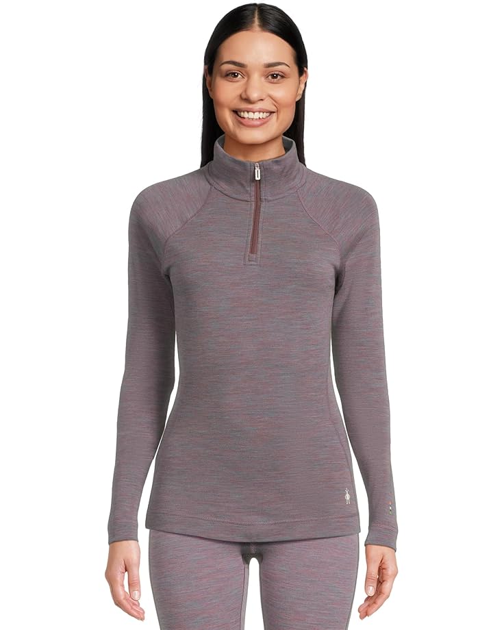 

Женская футболка Smartwool Classic Thermal Merino Base Layer 1/4 Zip, Chalk Violet Heather, Фиолетовый, Женская футболка Smartwool Classic Thermal Merino Base Layer 1/4 Zip, Chalk Violet Heather