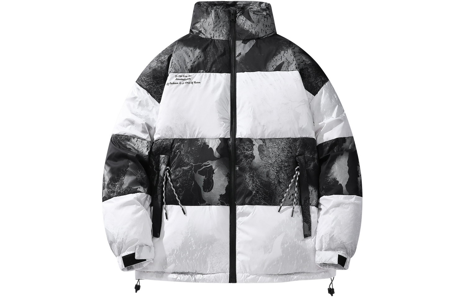 

SCRM Унисекс пуховик, Black White