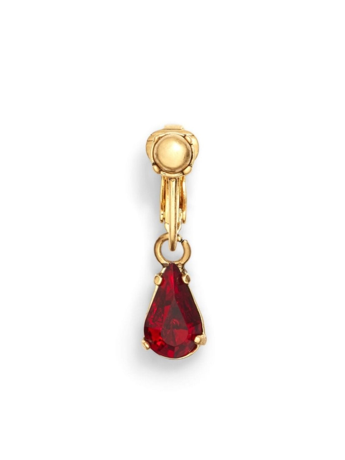 

Одинарная серьга-клипса с кристаллами Swarovski Dsquared2, золотой