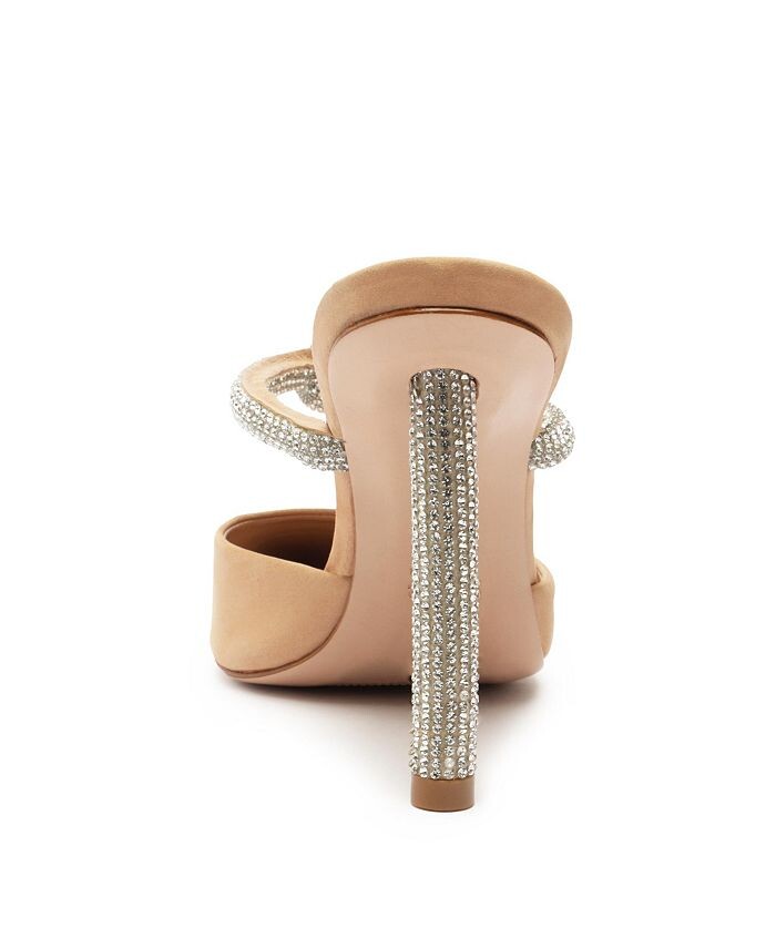 Женские туфли-лодочки без шнуровки на высоком каблуке-шпильке Pearl Glam Schutz, тан/бежевый — фото 3