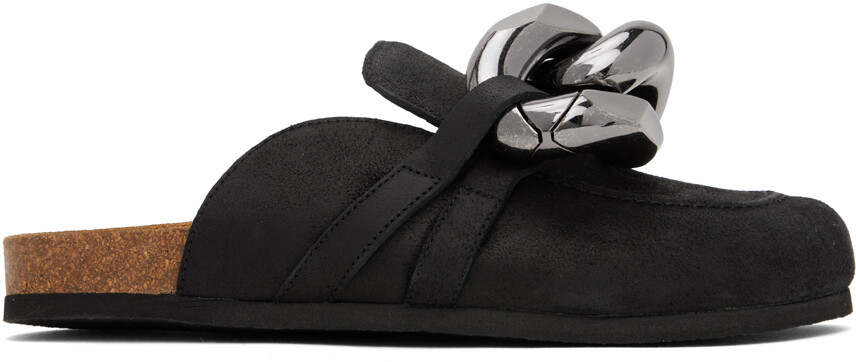 

Черные лоферы с цепочкой JW Anderson, Черный, Черные лоферы с цепочкой JW Anderson