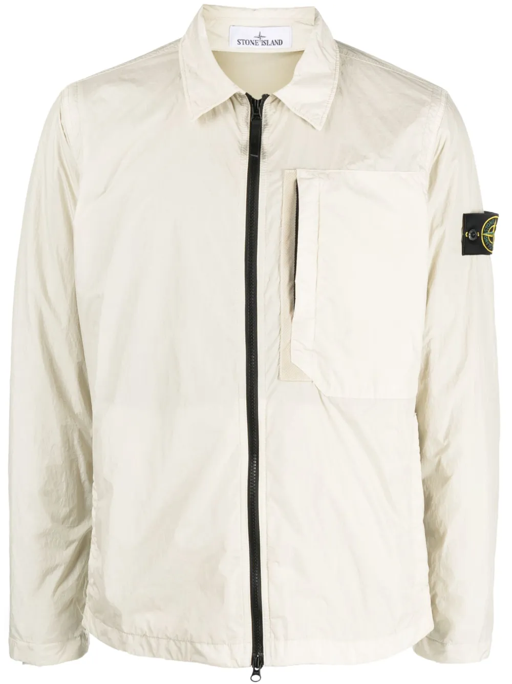 

Легкая куртка с нашивкой Compass Stone Island, нейтральный