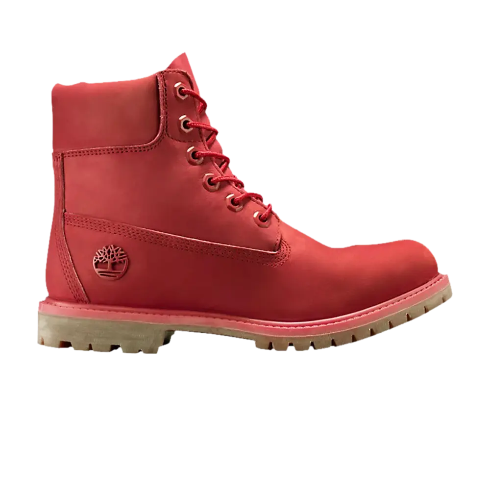 Ботинки Timberland Wmns Premium 6 Inch с логотипом, красный