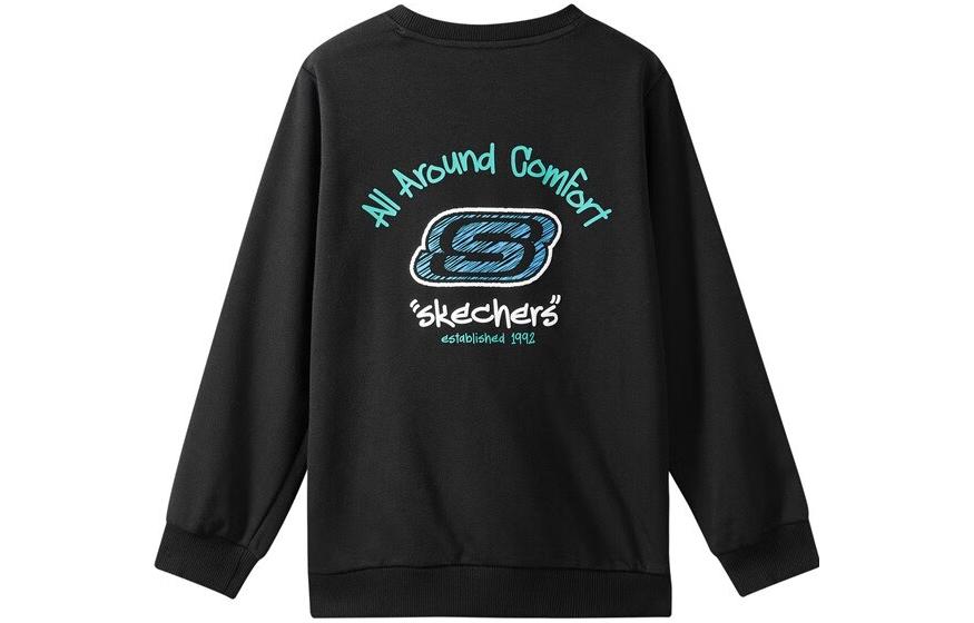 Толстовка с капюшоном вязаная детская Carbon Black Skechers, Carbon Black/0018 — фото 3