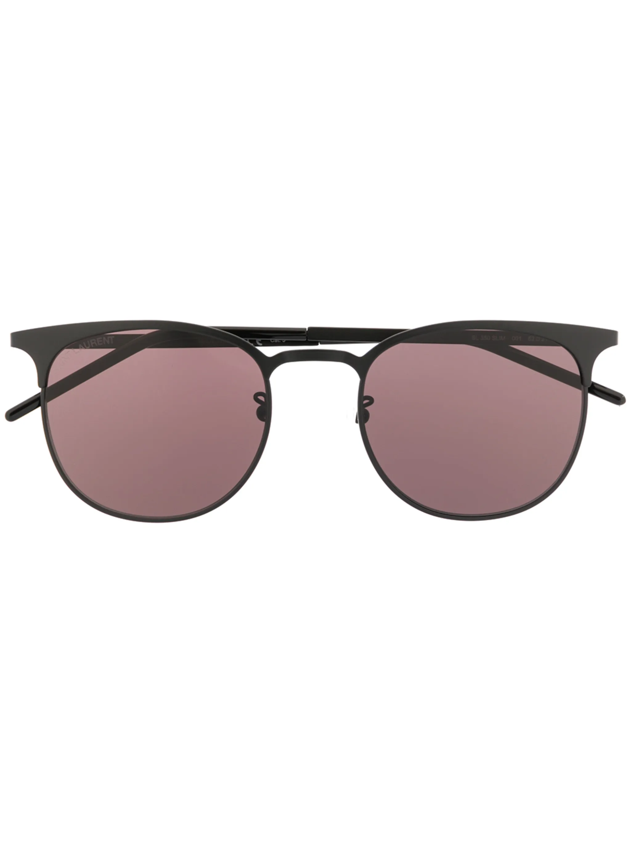 

Очки SL350 в закругленной оправе Saint Laurent Eyewear, черный