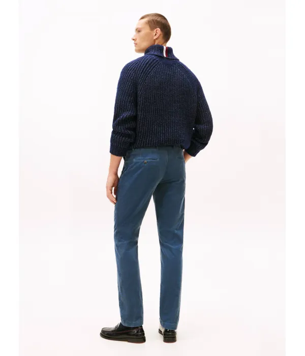 Вельветовые брюки-чинос Denton Straight fit Tommy Hilfiger, синий — фото 3