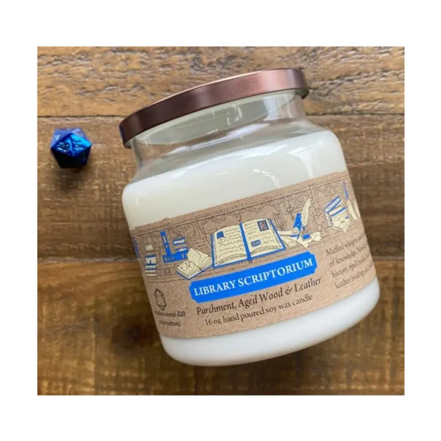 

16 унций. Библиотечный скрипторий, Fantasy RPG Candles (Cantrip Candles)