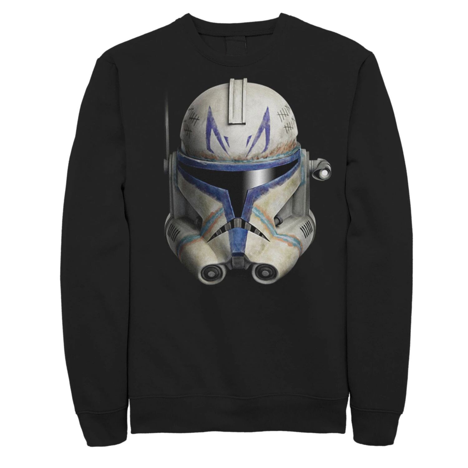 

Мужской свитшот с большим лицом «Звездные войны: Войны клонов» Clone Commander Rex Licensed Character