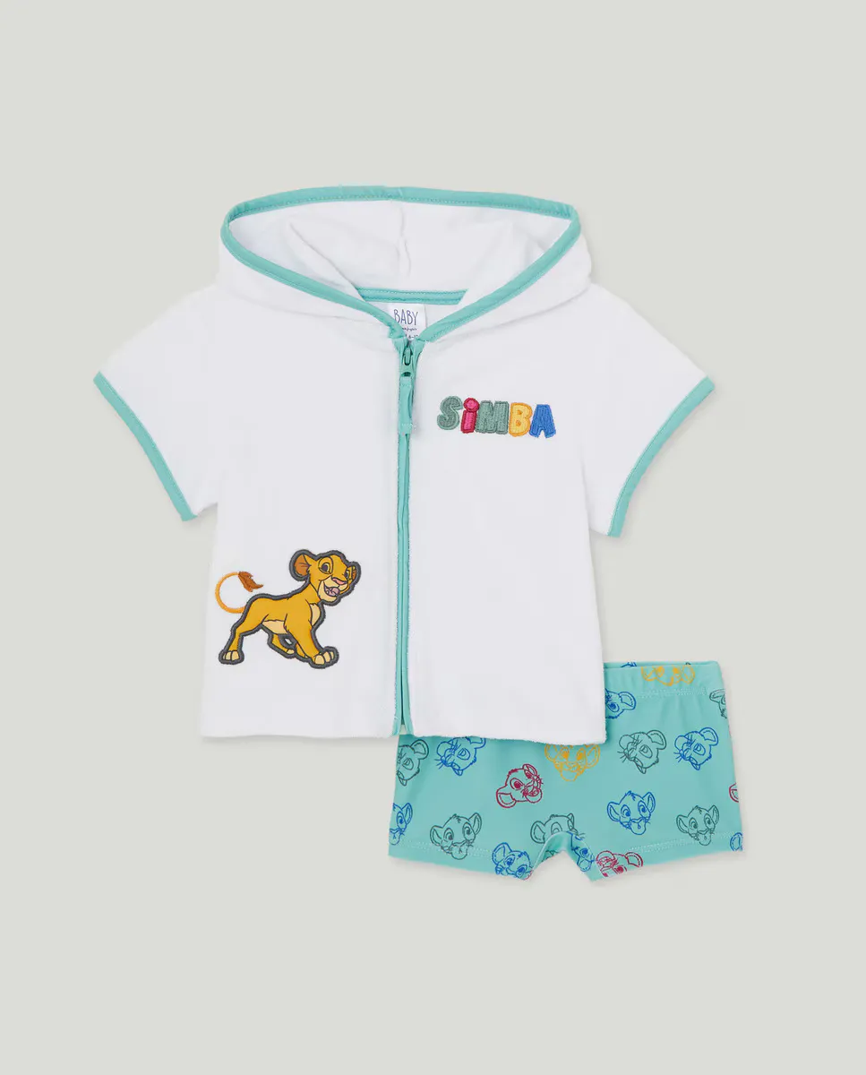 

Комплект для мальчика Bebo Rizo лицензия Король Лев Baby El Corte Inglés, зеленый