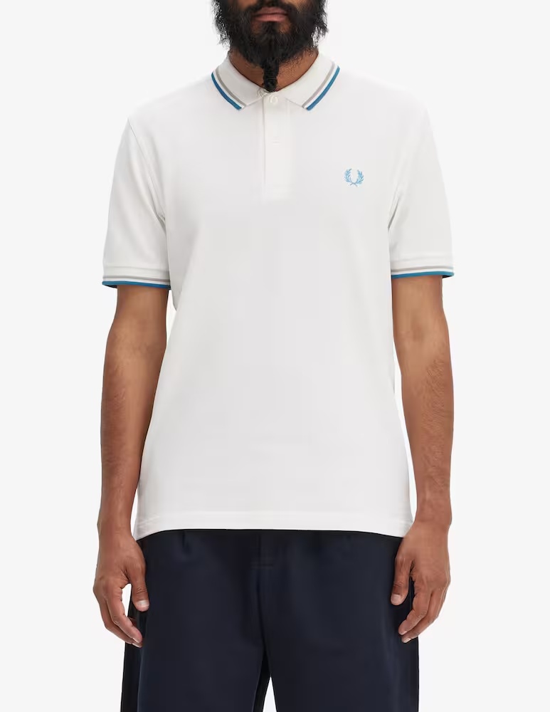 

Рубашка-поло Profili с короткими рукавами Fred Perry, белый