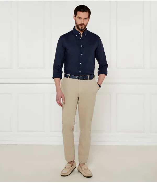 Брюки-Чиносы H-kane Regular fit Boss, бежевый — фото 2