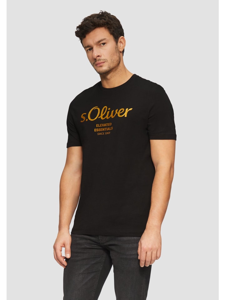 

Футболка s.Oliver T-Shirt kurzarm, черный