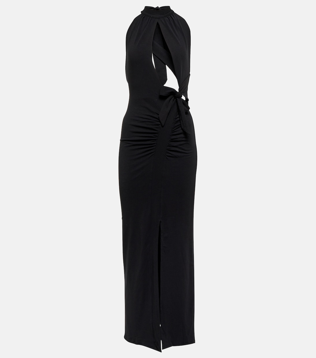 

Платье Merle с вырезом и халтернеем Rotate, черный