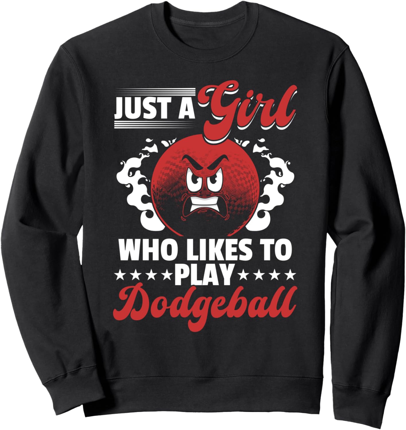 

Футболка с надписью «Игрок в доджбол - просто девушка, которая любит играть в доджбол» Dodgeball Game Dodgeball Player, черный