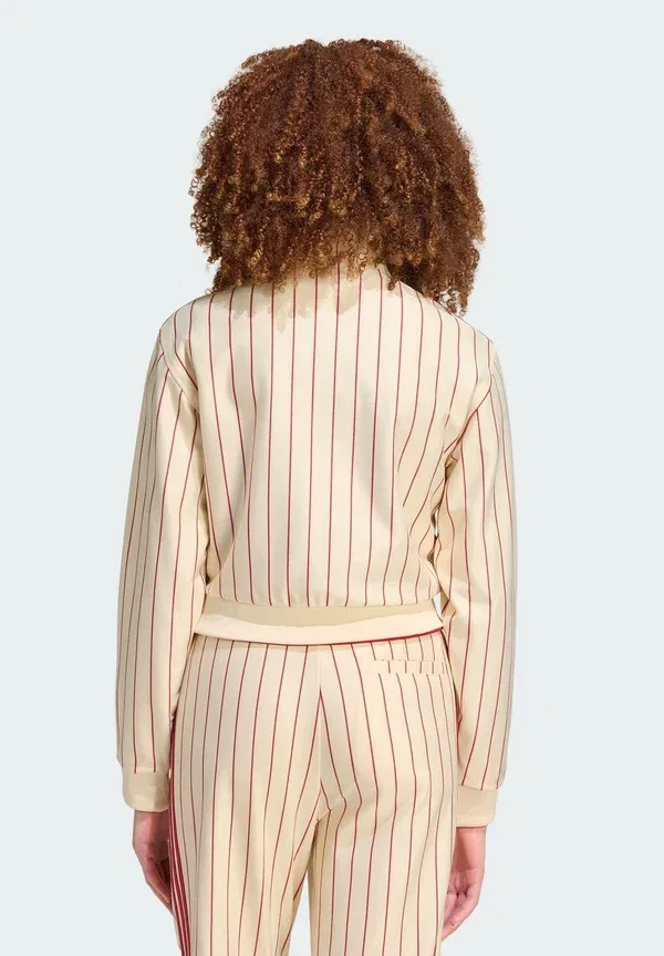 Куртка тренировочная Adidas Originals Reversible Firebird Track Top, цвет теплая ваниль/командный красный — фото 2
