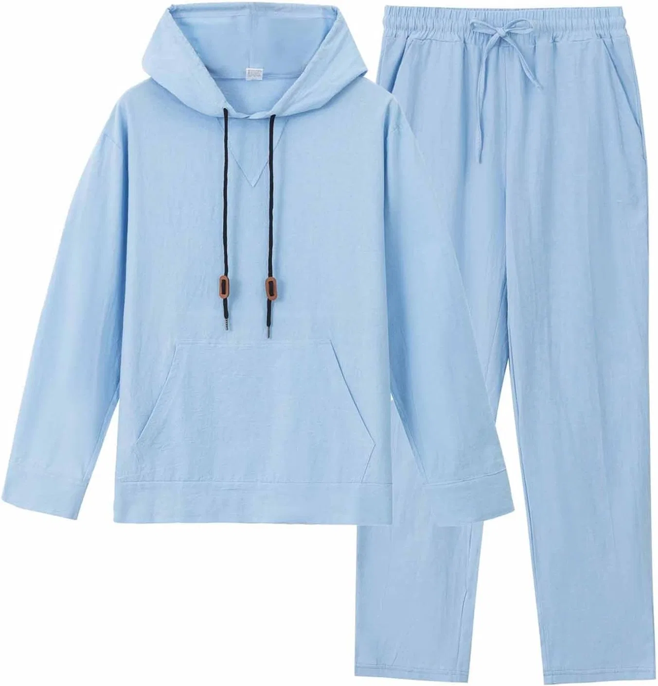Спортивный костюм мужской из хлопка и полиэстера, Light Blue