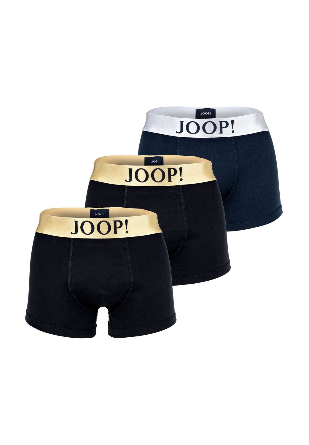 

Мужские шорты-боксеры, 3 шт., тонкий хлопок стрейч, логотип JOOP!, цвет Schwarz Blau