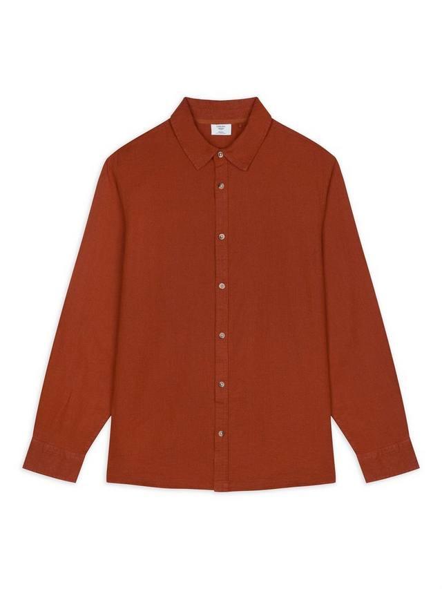 

Длинная рубашка из льняной смеси Chelsea Peers, Red