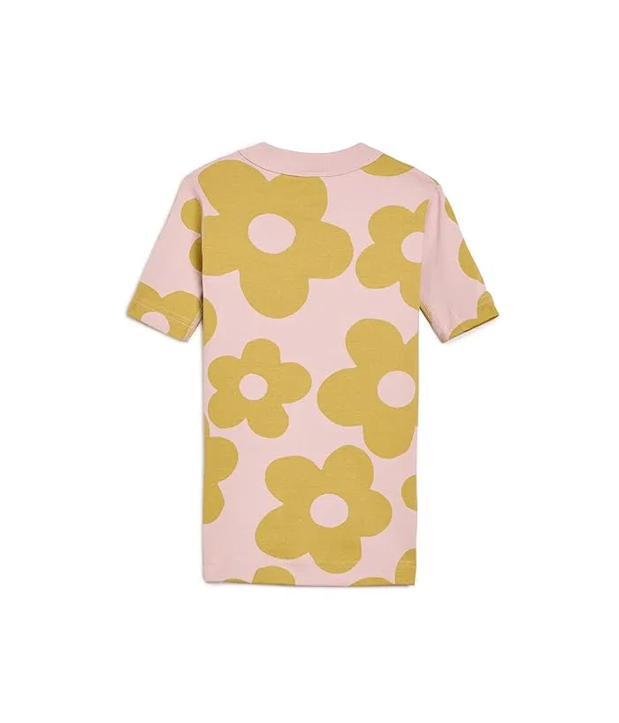 Пижама HannaJams Print Short John Set Hanna Andersson, Gigantic Daisy on Blush Pink — фото 2
