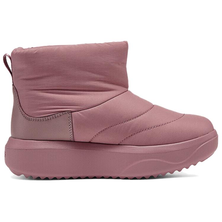 Зимние ботинки женские Skechers короткие стеганые, розовый — фото 2