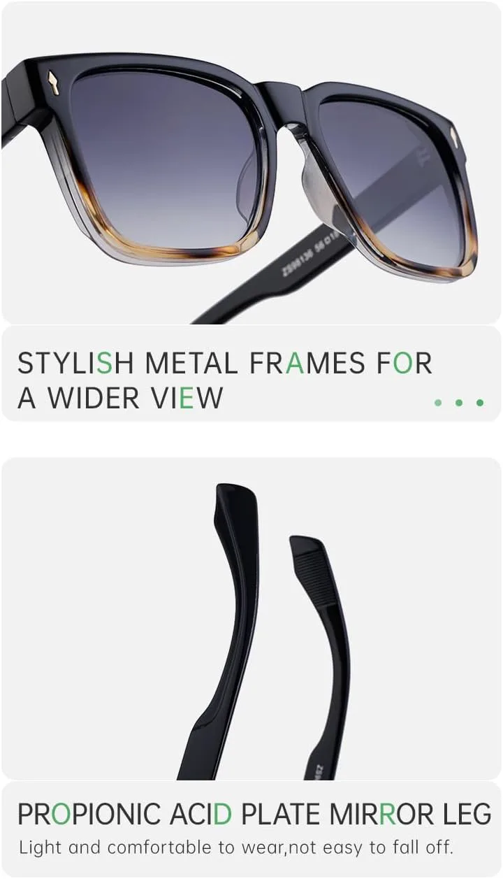 

Мужские солнцезащитные очки в европейском и американском ретро-стиле квадратной формы, очки для вождения на открытом воздухе, мужские очки в стиле ретро Gksbnck, C3