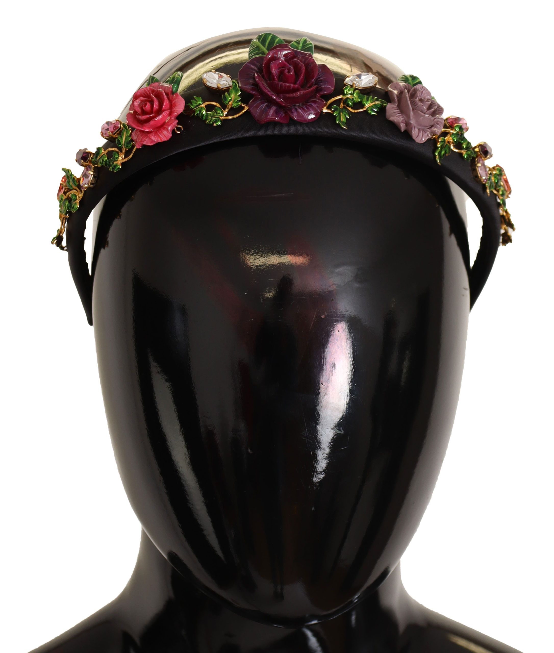 

Элегантная хрустальная диадема с цветком на голове Dolce & Gabbana, черный