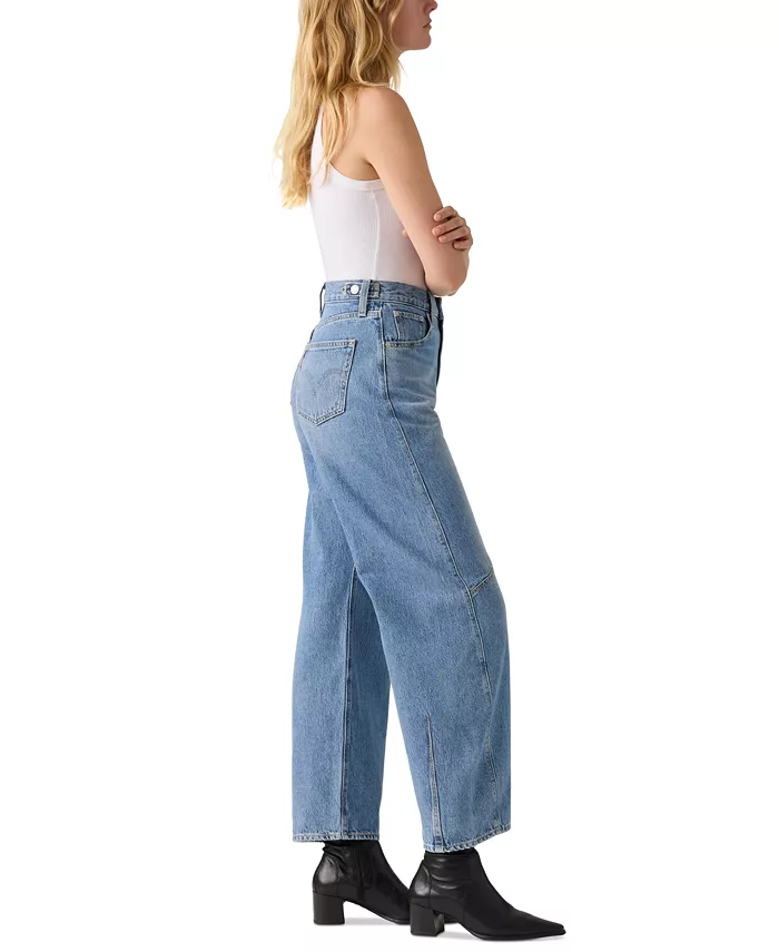 Женские джинсы Cinch с высокой посадкой и бочкообразными штанинами Levi'S, синий — фото 3