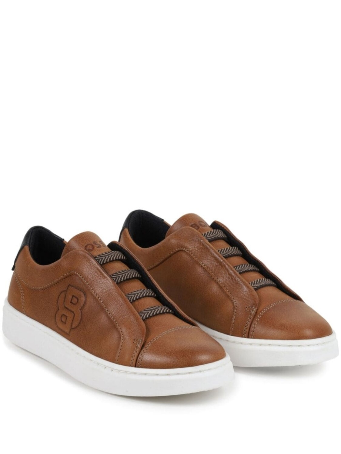 

BOSS Kidswear кроссовки с тиснением Double B, коричневый