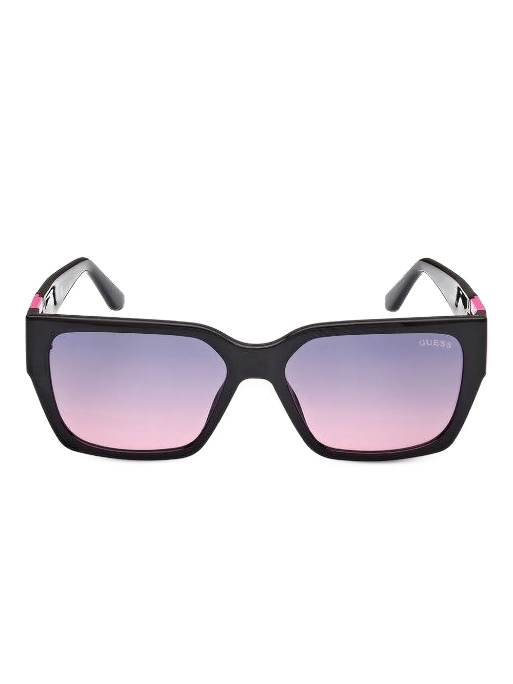 

Солнцезащитные очки в квадратной оправе Guess, черный