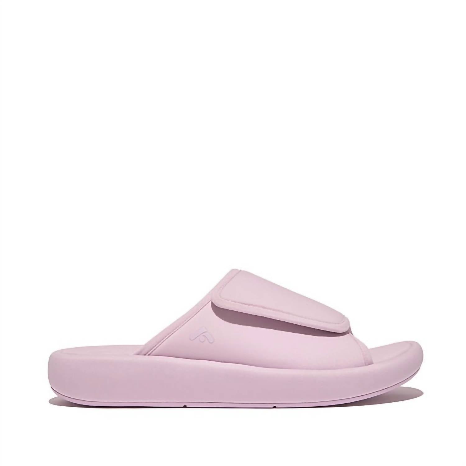 Women's Iqushion City Adjustable Water-Resistant Slide In Wild Lilac Fitflop