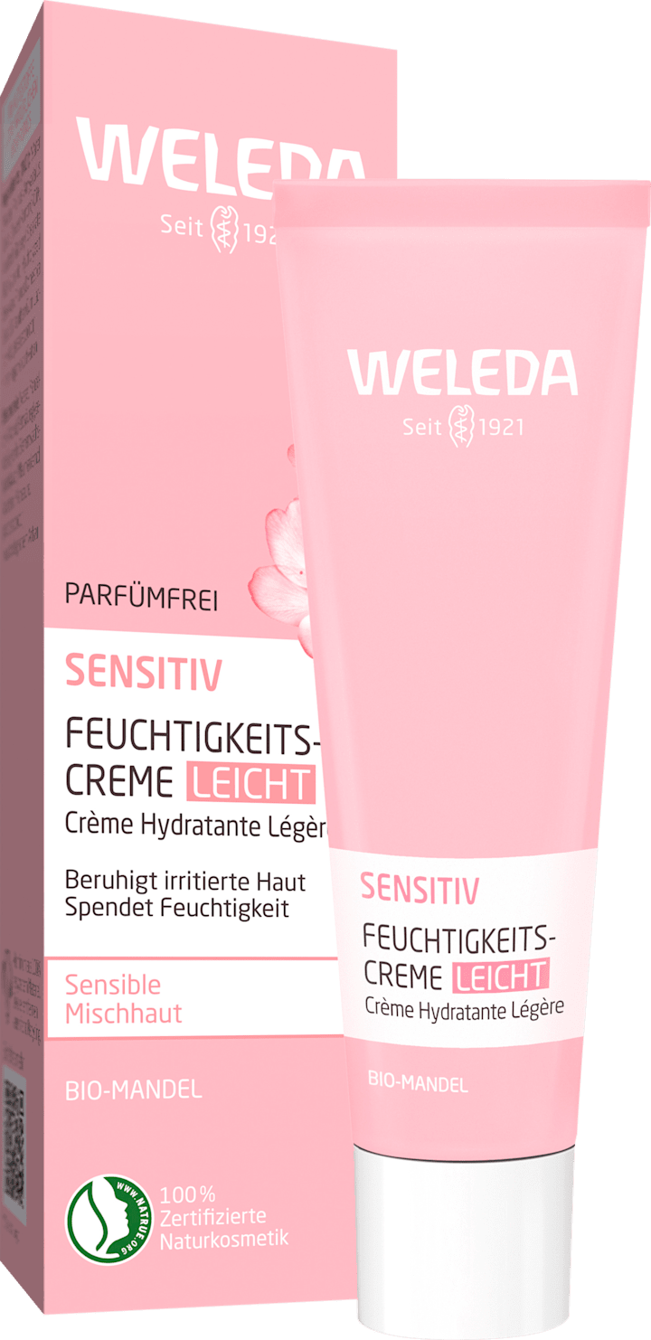 

Дневной крем WELEDA Feuchtigkeitscreme Leicht Sensitiv Mandel, 30 ml