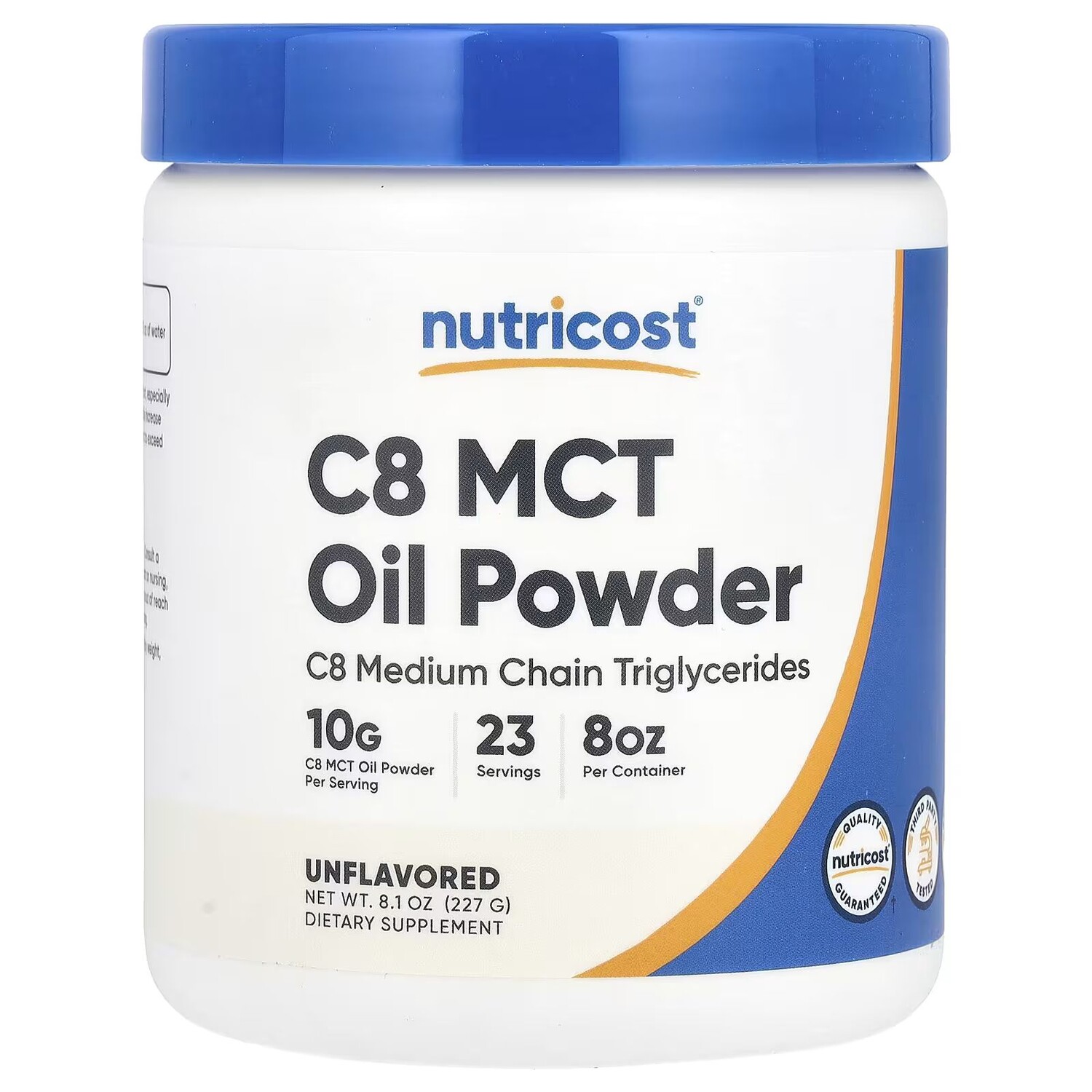 

Порошок масла C8 MCT, без вкуса, 8,1 унции (227 г) Nutricost