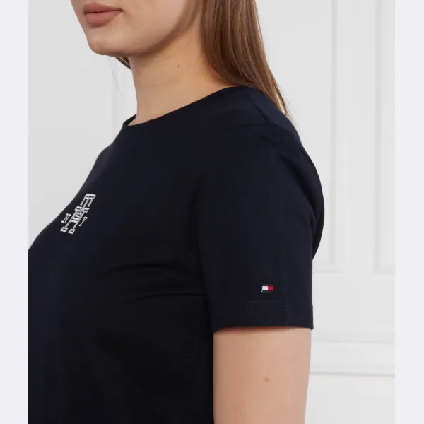 Футболка стандартного кроя Reg varsity imd ny c-nk ss Tommy Hilfiger, синий — фото 4