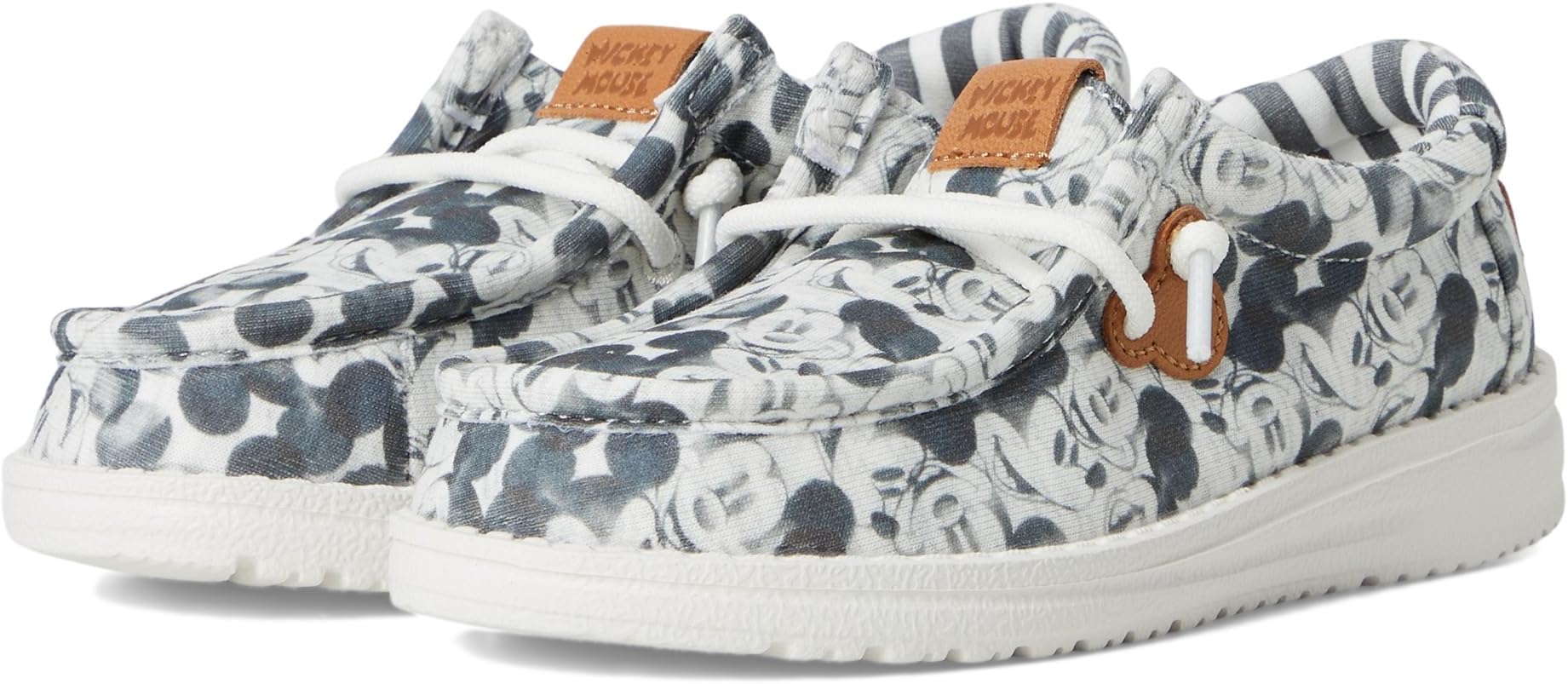 

Кроссовки Hey Dude Kids Wally Mickey Mouse Print, цвет Grey Multi