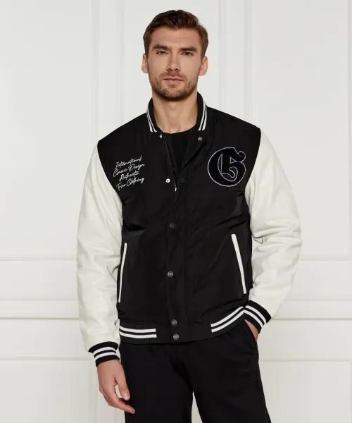 

Бомбер версити Regular fit Guess Jeans, черный