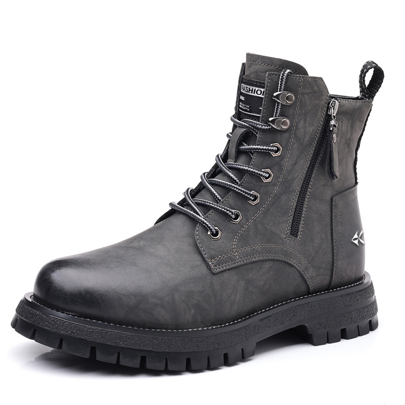 

ZAMST Серые короткие полусапоги Martin для мужчин с подкладкой из флиса, цвет Gray, Fleece-Lined