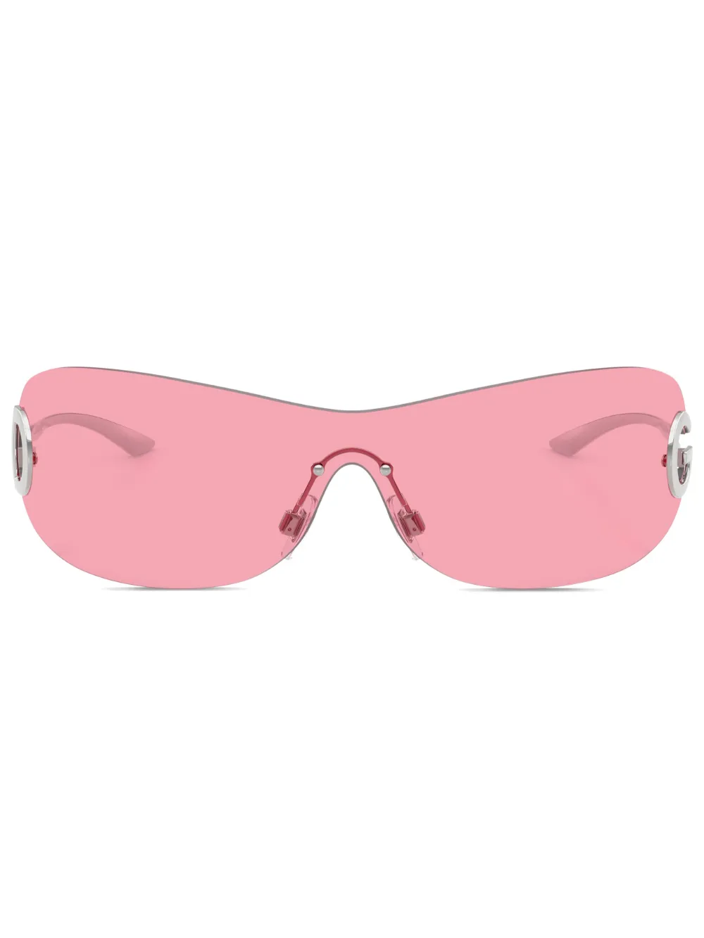 

Солнцезащитные очки-маска Dolce & Gabbana Eyewear, серебяный