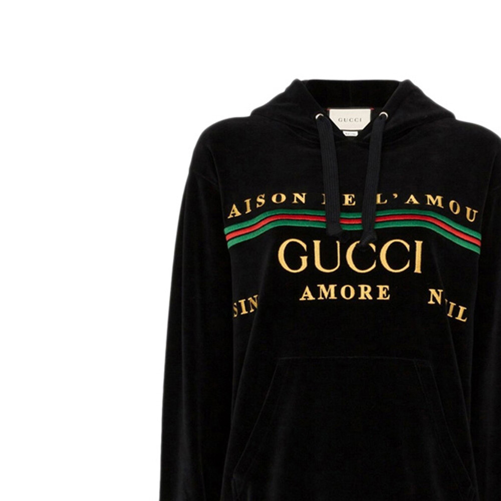 Толстовка Gucci Классическая, женский крой, черный — фото 2