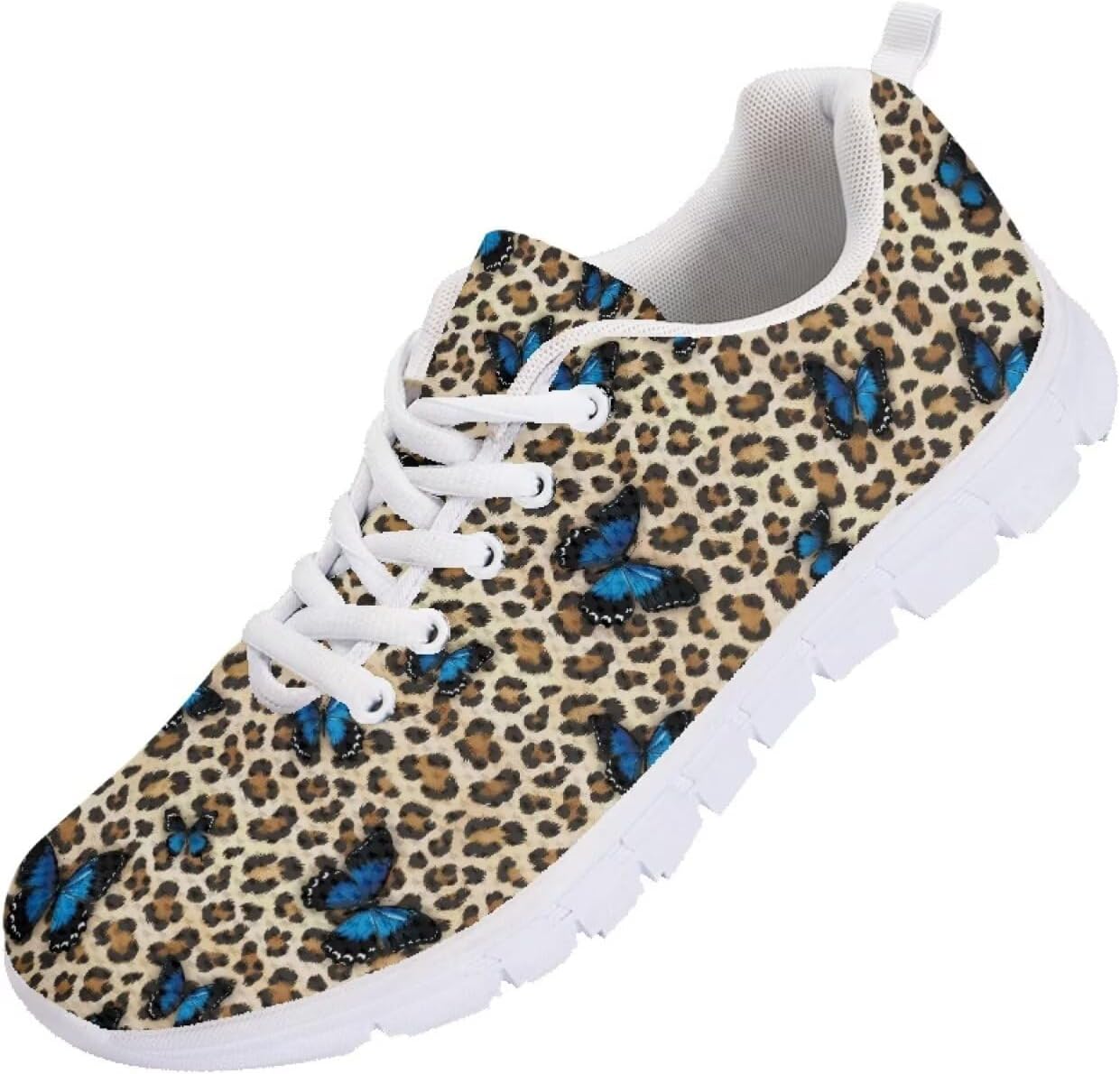 

Мужские кроссовки Funnydude Funny Print, легкие и дышащие, для бега, осенние повседневные туфли для путешествий, Butterfly Leopard