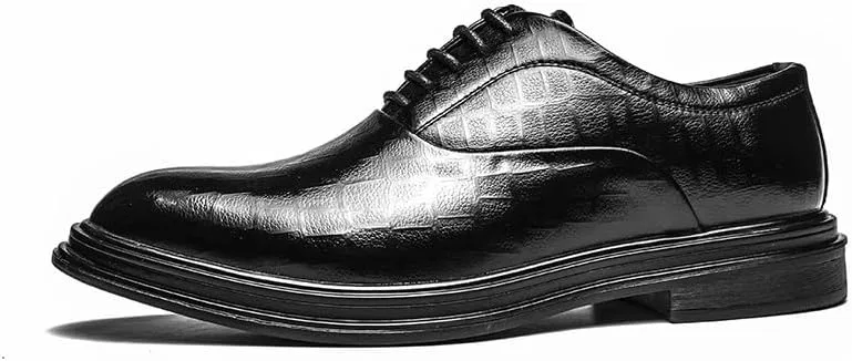 Туфли-лодочки мужские Groom Lace Up Evening Dress Shoes, черный UOPYNE — фото 2