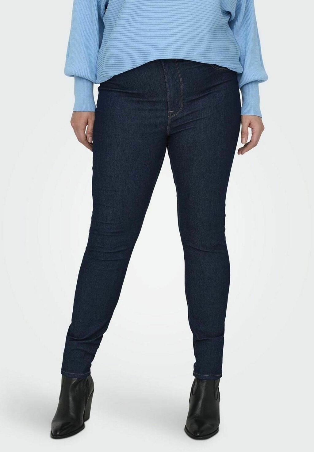 

Джинсы Slim Fit HOHE TAILLE ONLY Carmakoma, цвет dark blue denim