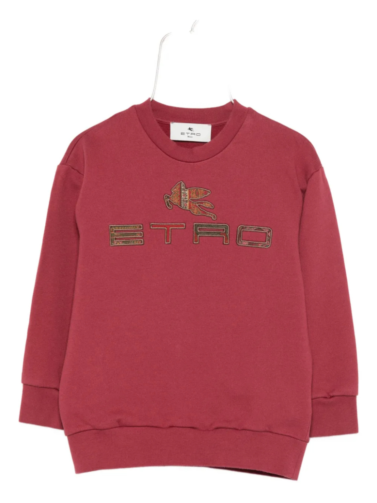 

Толстовка ETRO KIDS с вышитым логотипом, красный