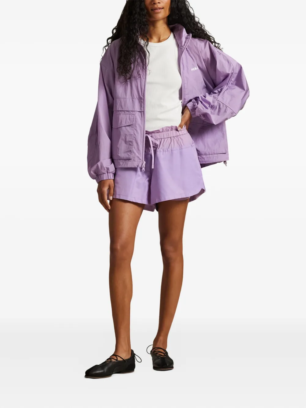 Куртка с карманами и логотипом Polo Ralph Lauren, фиолетовый — фото 2