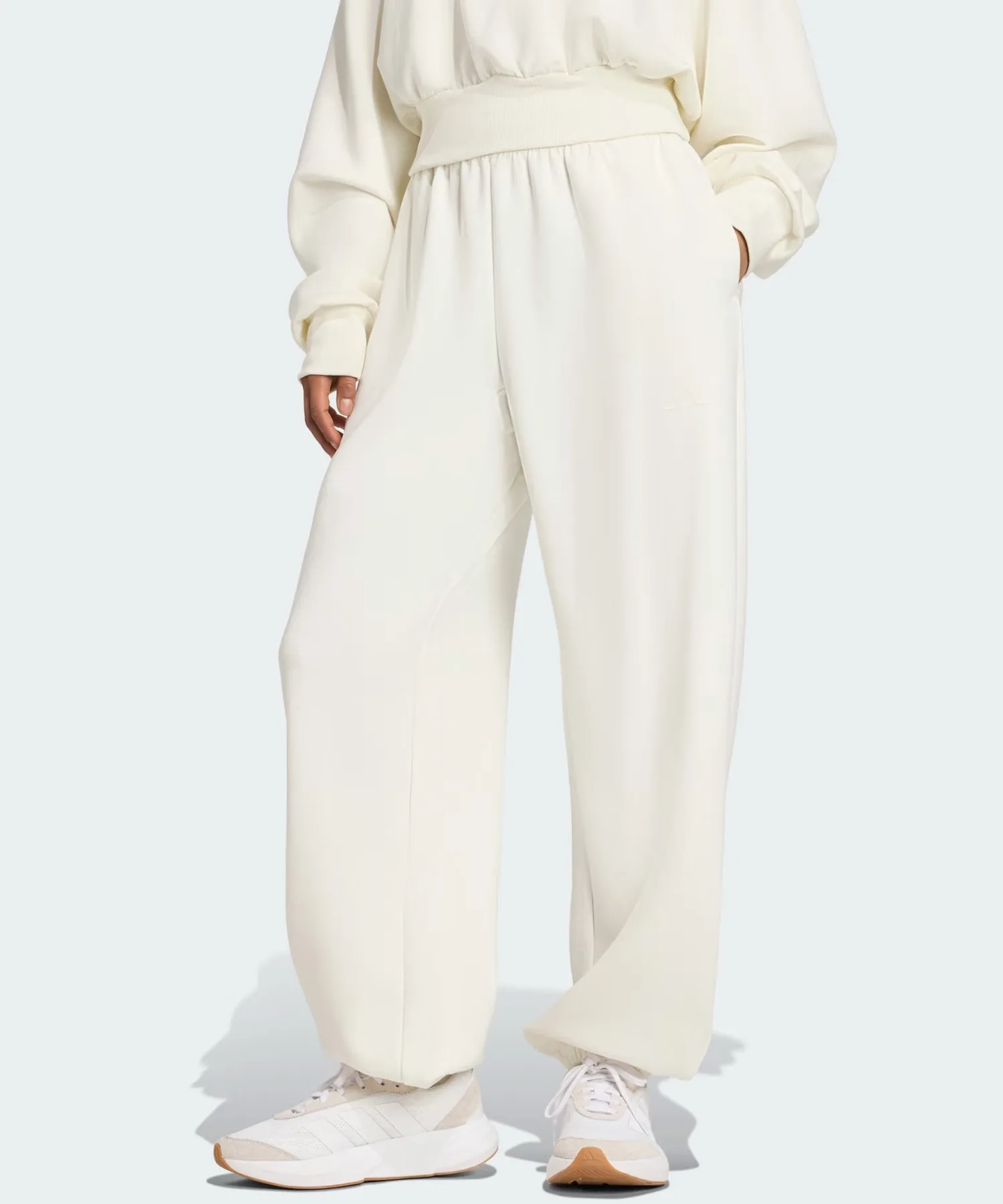 Женские спортивные брюки широкого кроя adidas W ASZN SOFTLUX KLI08 черные — фото 2
